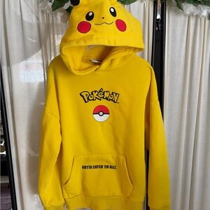 Primark Bright Yellow Pokémon Pikachu Hoodie